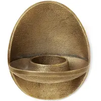 Ferm Living Agapé waxinelichtjeshouder wand Brass finish