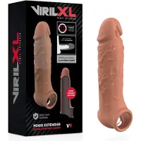 Virilxl V9 - Penis Extender - Extra Comfort - 40% extra lengte - 33% extra breedte - Siliconen - Beige