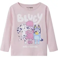 TWO SOON Shirt 'Bluey' lichtblauw / pink / rosé / wit