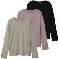 TWO SOON Shirt greige / oudroze / zwart
