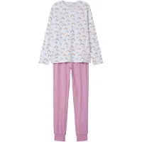 TWO SOON Nachtkledij smoky blue / mosterd / pink / wit
