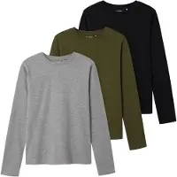 TWO SOON Shirt grijs / kaki / zwart