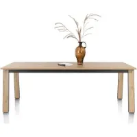 Henders & Hazel Delmonte eettafel HPL eiken naturel vintage