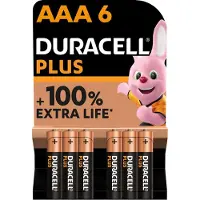 Duracell Batterij Plus 6xAAA - 10 stuks