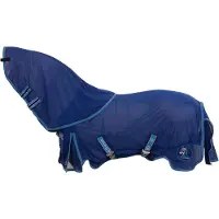 Br Vliegendeken Met Afneembaar Halsstuk 4-Ever Horses Indigo - 127