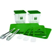 Rubbermaid Kleurgecodeerde set voor voedselbereiding en -bewaring - Kleurcodering: Groente