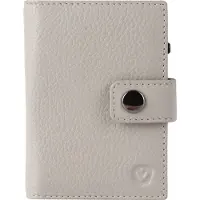 Valenta - 2-in-1 Leren MagSafe Wallet - afneembare MagSafe Kaarthouder - Off White - Creme - geschikt voor alleen 6 - 10 kaarten - RFID NFC extra kaartbeveiliging