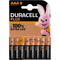 Duracell Batterijen Extra Life AAA 8 stuks | Plus batterij - 8-pack - Alkaline
