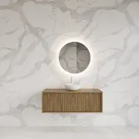 Gliss Design Onderkast heronimus 100x45x35 cm met topplaat castle brown