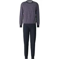 Calida Pyjama lang marine / wit