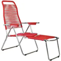 Fiam Spaghetti Ligbed Rood - Ligstoelen en ligbedden Aluminium Red - 084 ALU RO