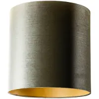 QAZQA Velours lampenkap groen met gouden binnenkant 40/40/40