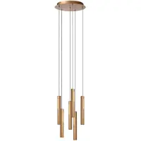 Lucide GRIFFITH - Hanglamp - Ø 38 cm - LED Dimb. - 6x7,6W 2700K/4000K - Brons