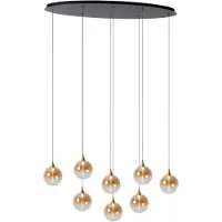 Lucide GISELA - Hanglamp - LED Dimb. - 8x3,9W 2700K - Amber
