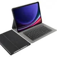 Just in Case Premium Samsung Galaxy Tab S10 Plus / S9 Plus Toetsenbord Hoes QWERTY Zwart