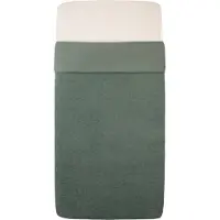 Witlof for kids Tuck-Inn all season wiegdeken Forest Green velvet rib unisex