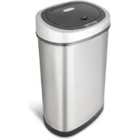 Rijoka Prullenbak Sensor 50 Liter RVS Soft Close Vingerafdrukvrij
