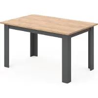 Vicco Karlos Eettafel – 140 x 90 cm Krachtige eik goud