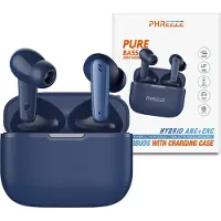 Phreeze Draadloze Oordopjes Noise Cancelling - Bluetooth Oordopjes - Draadloze oortjes - Oortjes draadloos - Blauw