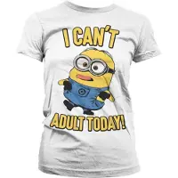 Hybris Minions Dames Tshirt -M- I Can't Adult Today Wit