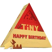Toblerone Tiny "Happy Birthday" 224g - Individueel verpakte melkchocolade met nougat, amandel en honing - Deluxe geschenkdoos - Verjaardagscadeau