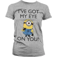 Minions Dames Tshirt -XL- I Got My Eye On You Grijs