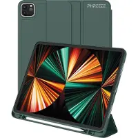 Phreeze Hoes geschikt voor iPad Pro 11 inch 2024 (7e generatie) - Hoes geschikt voor iPad Pro met Pencil Vak - Draaibare Tri Fold Hoesje geschikt voor iPad Pro 7 11-inch met M4 Chip Case - Donker Blauw