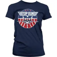 Hybris Top Gun Dames Tshirt -S- Tomcat Blauw