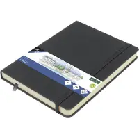 Kangaro schetsboek - A5 - cold grey - PU-hardcover - met elastiek en leeslint