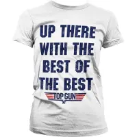 TOP GUN Dames Tshirt -L- Up There With The Best Of The Best Wit