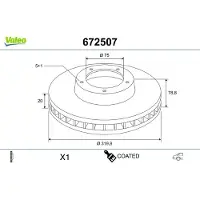 Valeo Remschijf 672507