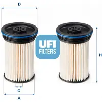 Ufi 26.071.00 Brandstoffilter