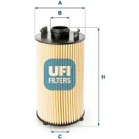 Ufi 25.051.00 Oliefilter