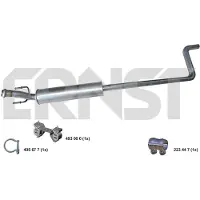 ERNST 501118 Uitlaat middendemper