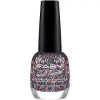 Faby nagellak Born in the U.S.A dames 15 ml vegan blauw/rood