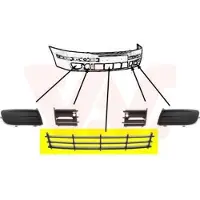 VAN WEZEL 7622590 Ventilatiegrille, bumper