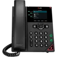 HP Poly Poly VVX 250 4-IP PH PoE-e Geen lokalisatie, Telefoon, Zwart