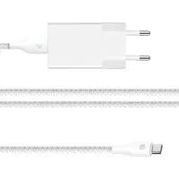 Phreeze Usb stekker + usb C kabel 2 meter - Gsm lader - Telefoon oplader - Oplader A57, A56, A55, A36, A35, A26, A25, A23, A17 5G, Tab A11+, Tab A11, Tab A9+, Tab A9, Tab A8 10.5