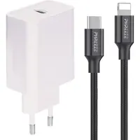 Phreeze Oplader geschikt voor iPhone 11 / 1 1 Pro / 11 Pro Max / 12 / 12 Mini / 12 Pro / 12 Pro Max - Usb-C naar Lightning - Snellader - 2 Meter