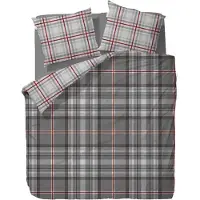 Vanezza Jannes Kussensloop - Flanel - 60x70 - Grijs