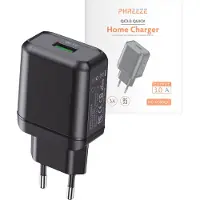 Phreeze Quick Charge Oplaadstekker Oplader voor S21/S20/S10/A51/A53/S22/A13/A50/S9/A52 - Gecertificeerde usb Adapter met Quick Charge 3.0 - 18w usb Snellader