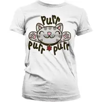 Hybris The Big Bang Theory Dames Tshirt -S- Soft Kitty Purr-Purr-Purr Wit