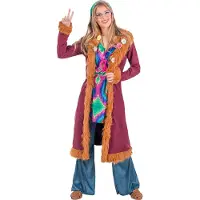 Boland - Kostuum Happy hippie (XL) - Volwassenen - Hippie - 60's & 70's - Flower Power