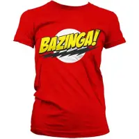 The Big Bang Theory Bazinga Girls shirt rood
