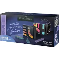 Faber-Castell 254603 Metallic & Neon Precision Chisel Tip Pastel Felt Pen 16 Units Veelkleurig Kinderen