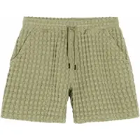 OAS Korte broek Men Dusty Green Porto Waffle Shorts-XS
