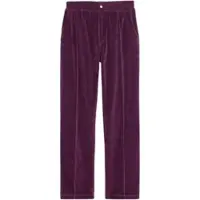 OAS Broek Men Dandy Purple Velour Pants-M