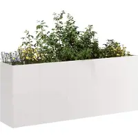 vidaXL Plantenbak 200x40x80 cm roestvrij staal