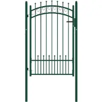 vidaXL Hekpoort EMMEN met stalen pinnen 104x117 cm groen