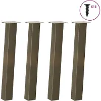 vidaXL Console tafelpoten 4 st 72 cm staal naturel